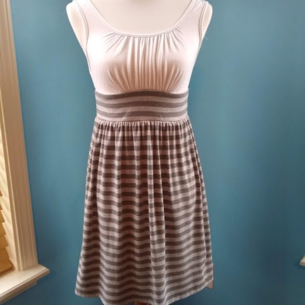 Mossimo dress with grey striped skirt